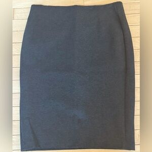 Dalia Ladies size 12 charcoal gray  pull-on jersey knit skirt. EUC